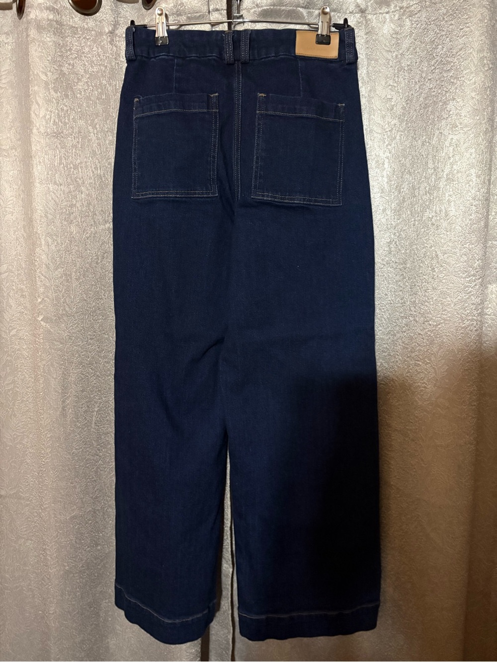 Dear John Audrey Dark Blue Wide-Leg Jeans. Size 28 - Picture 2 of 4